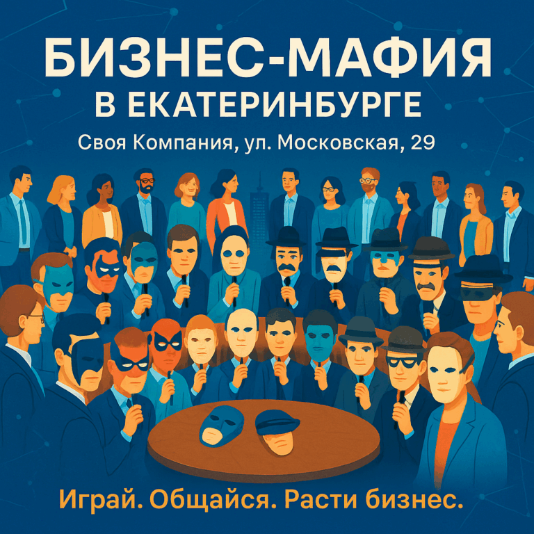 Игра «Мафия» для предпринимателей в Екатеринбурге — бизнес-формат